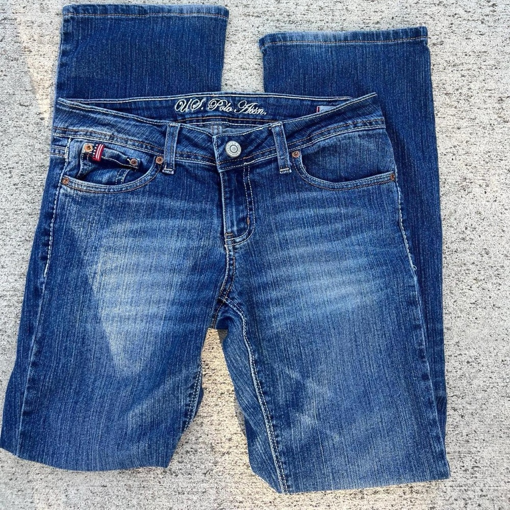 U.S. Polo Assn. Women's Classic Blue Straight Leg Jeans